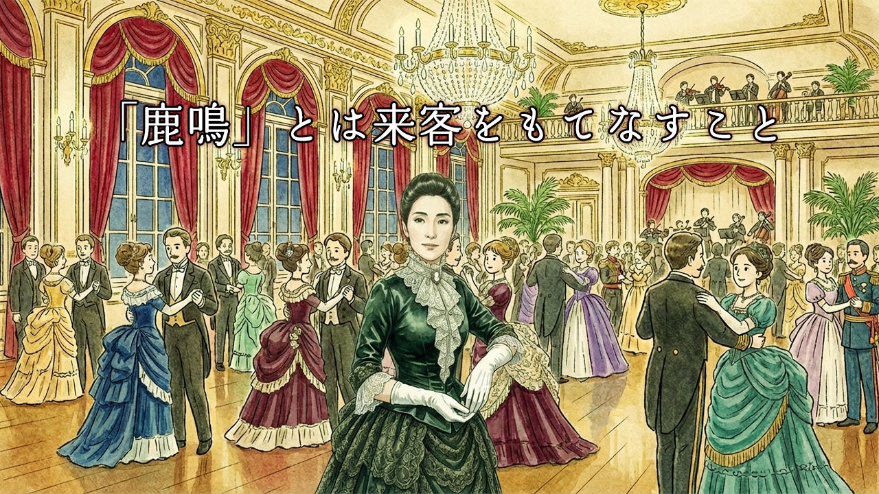 井上馨による欧化政策の目玉である鹿鳴館での舞踏会