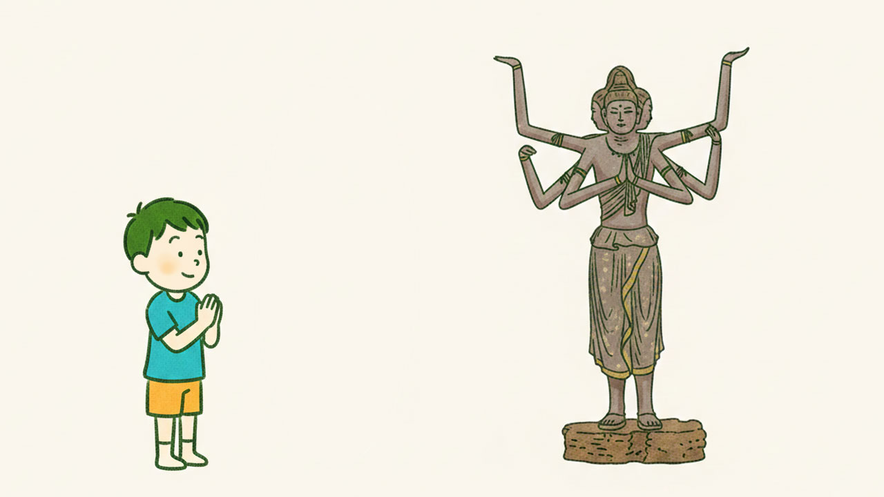 天平文化の代表的な作品である興福寺の阿修羅像